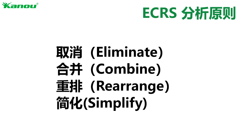 ECRS分析原则