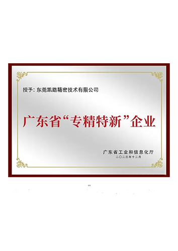 广东省“专精特新中小企业”认定